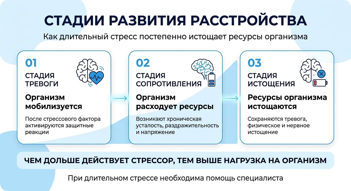 Лечение стресса в Льгове инфографика